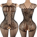 Sling Halter Neck Baby Dolls Underwear Fishnet Hollow Bodystockings Sexy Lingerie Women Cross Legged Crotchless Babydolls Dress