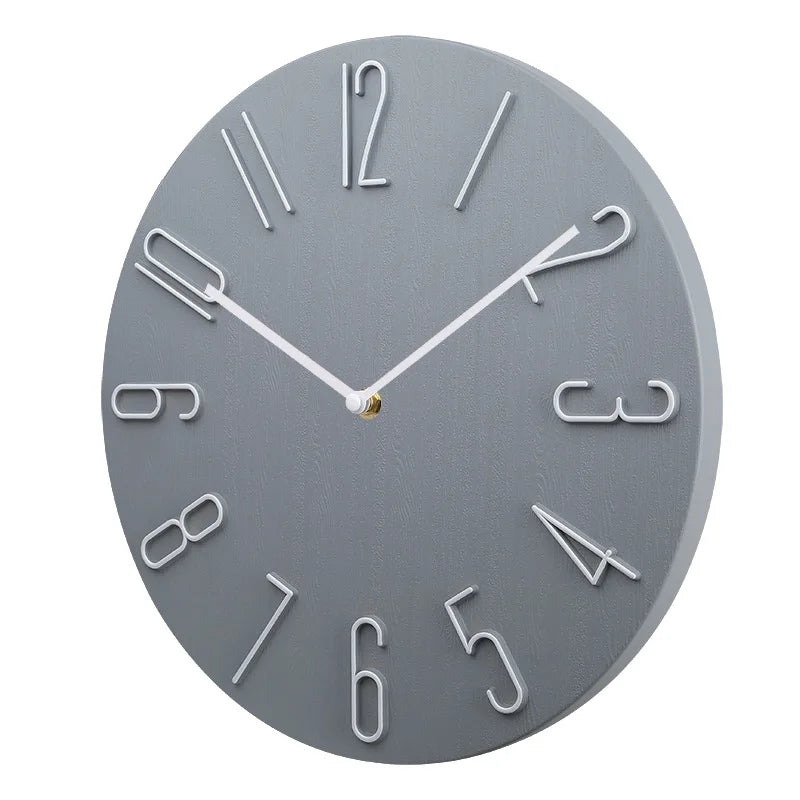 Wall clock living room household hanging fashion clock light luxury modern simple creative hanging wall ultra-quiet minimalist