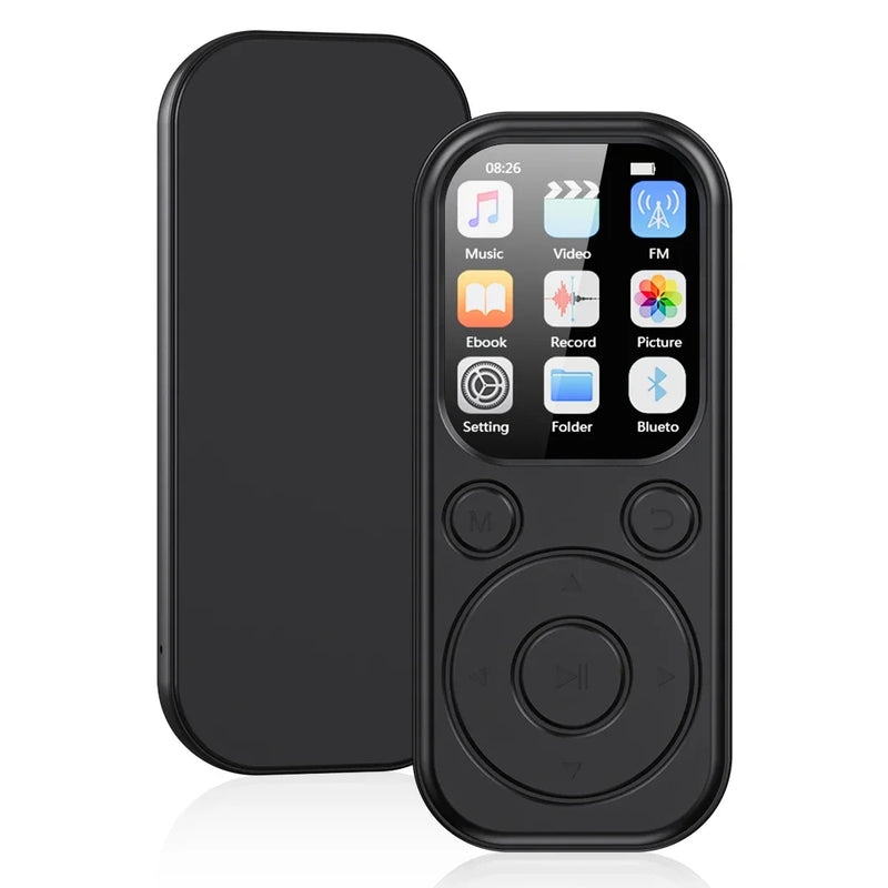 Portable MP3 Player 1.8 Inch Color Screen Walkmen Hi-Fi Bluetooth Compatible Digital Audio Music Player Support E-Books FM Radio