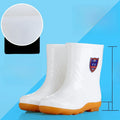 White Work Boots Waterproof Slip Resistant High And Medium Tube Food Hygiene Boots Rubber Shoes for Men Rain Boots