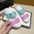 Slippers for Women to Wear Outside 2025 New Summer Non-Slip Thick-Soled Women's Home Bathing Seaside Beach Sandals
