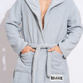 Men's Bathrobe Short Style Thick Comfortable Soft Plush Fleece Solid Color Pajama Casual Home Warm Bath Robes