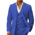 3 piece Linen Summer Men Suits for Wedding Groom Tuxedos 2026 Casual Beach Custom Man Suit Set Jacket Vest with Pants Man Fahion