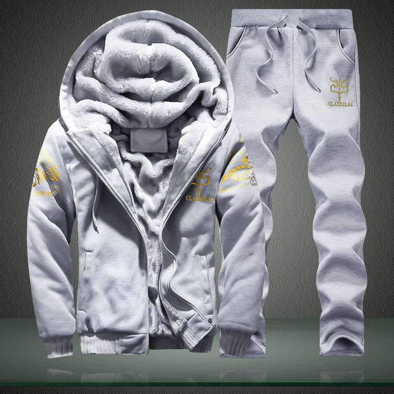 Wolf Czuadlte2024New Winter Men's Sports Set Casual Pants | SAMAG