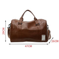 Fashion Leather Duffle Bag With Shoes Packet For Men and Women Luggage Travel Bag Sport Gym Fitness HandBag Mens Shoulder Bag