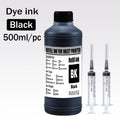 Dye ink Refill kit 500ML For Epson HP 301 302 304 305Xl Canon 40 41 445 446 Brother Lexmark Samsung Dell Inkjet Printer