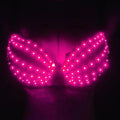 LED Glowing Bra Top Christmas Party Club Wear Rave Dance Costume Electronic Light Up Festival Outfit Tech Futuristic Bar Show
