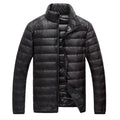 2026 Men Black Hooded Coat, Blue Zipper Control Winter Down Jacket, Green Lightweight Design Parkas Jaqueta, Asian Size M-5XL