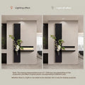 Hydroponic Green Plants Entrance LED Decorative Painting Sandstone Home Decoration Living Room Bedroom Corridor Mural Light