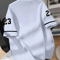 Men's Los Angeles 23 Basketball Jersey V-Neck Short-Sleeved Casual And Sports T-Shirt With Digital Print