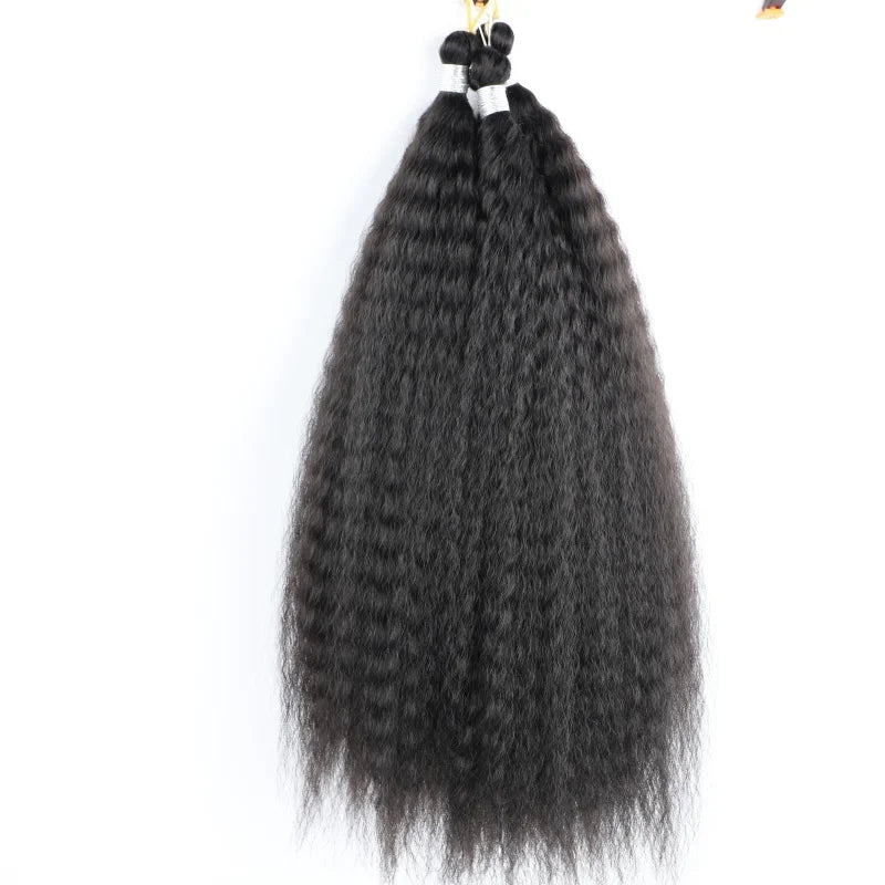 Synthetic Crochet Braiding Hair Bundles Sew In Afro Kinky Curly  Hair Extensions Strand Hook Braid Fake Hair 3pcs Deal