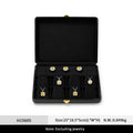 Orilv Leather Jewelry Box Set Box Light Luxury Ring Necklace Display Storage Boxs Jewelry Display Packaging Box Ladies' Gift Box