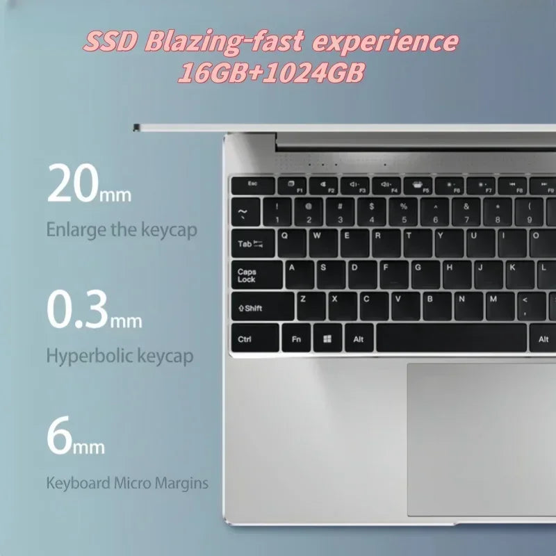 15.6inch 2026 Intel Core I9 10980HK Windows 11 Laptop Gamer RAM 16GB SSD 1TB Gaming Laptops Office Study HD PC Notebook Portable