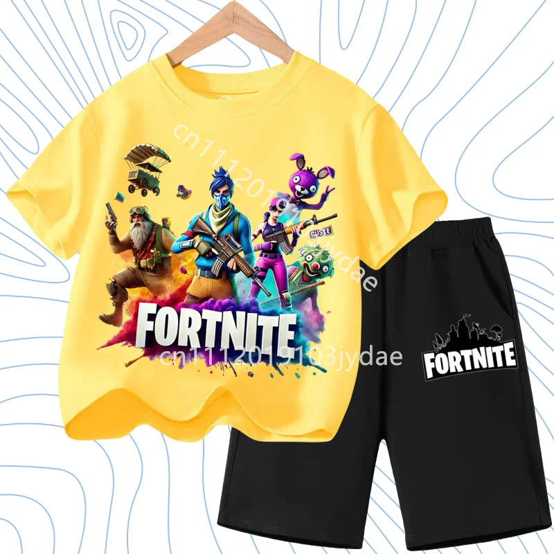Fortnites Series T-shirt Shorts Suit for Children Hot | SAMAG