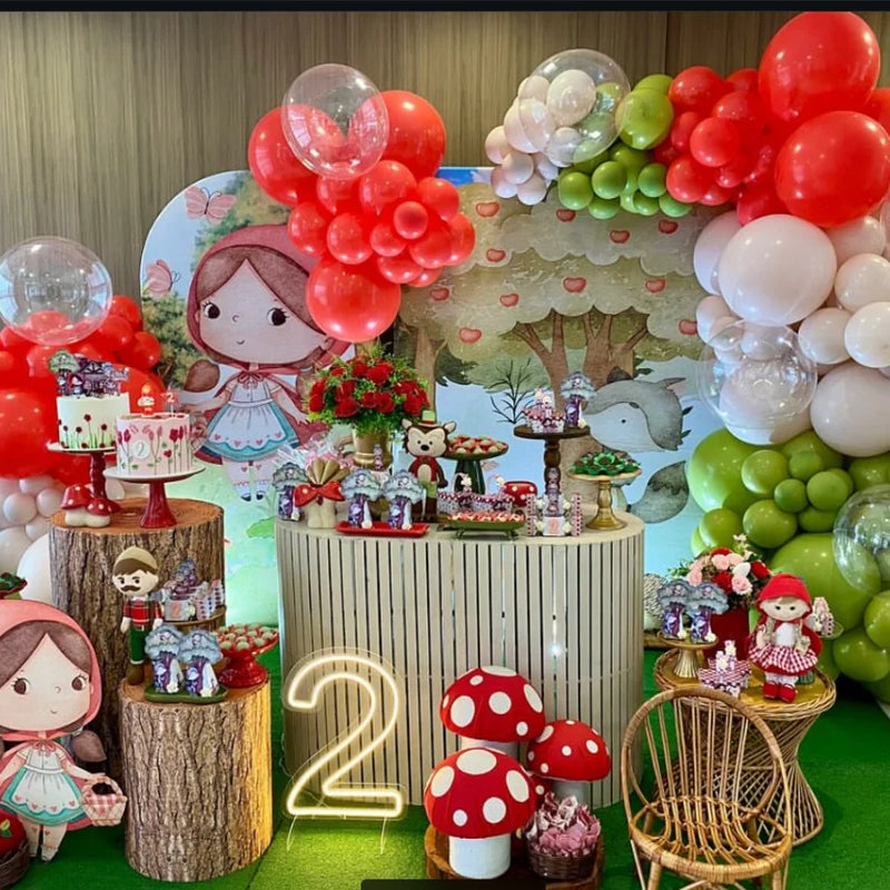 Cutouts Foam Board Kt Board Little Red Riding Hood Backdrop Photo Props Background Baby Shower Prop Birthday Party Decor