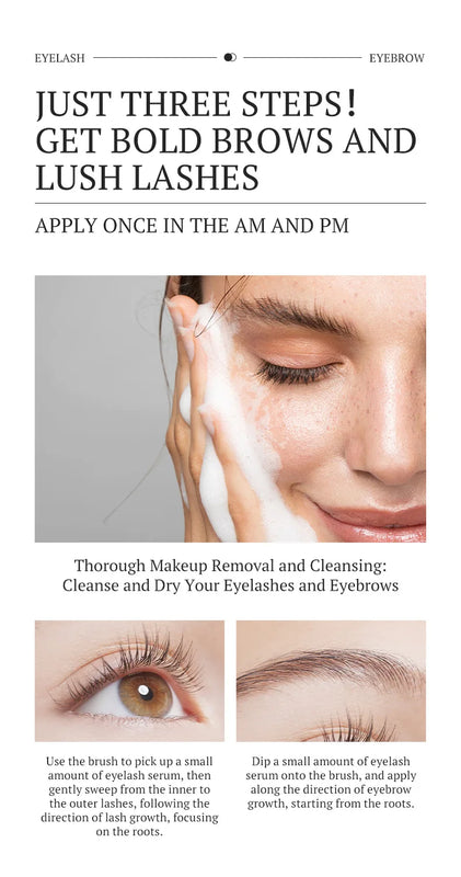 2 in 1 Eyebrow and Eyelash Growth Serum 7 Days Natural Eyelash Enhancer Longer Thicker Lengthening Curling Eyelashes Makeup*2026