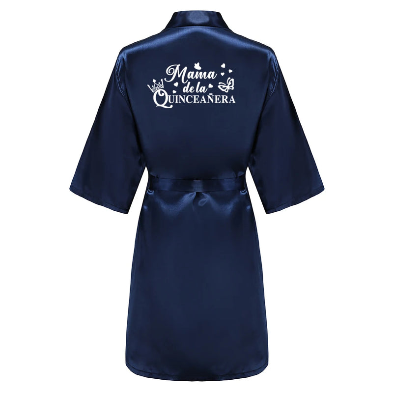 Mis Quince Años Bathrobe Mama de la Quinceañera Robe | SAMAG