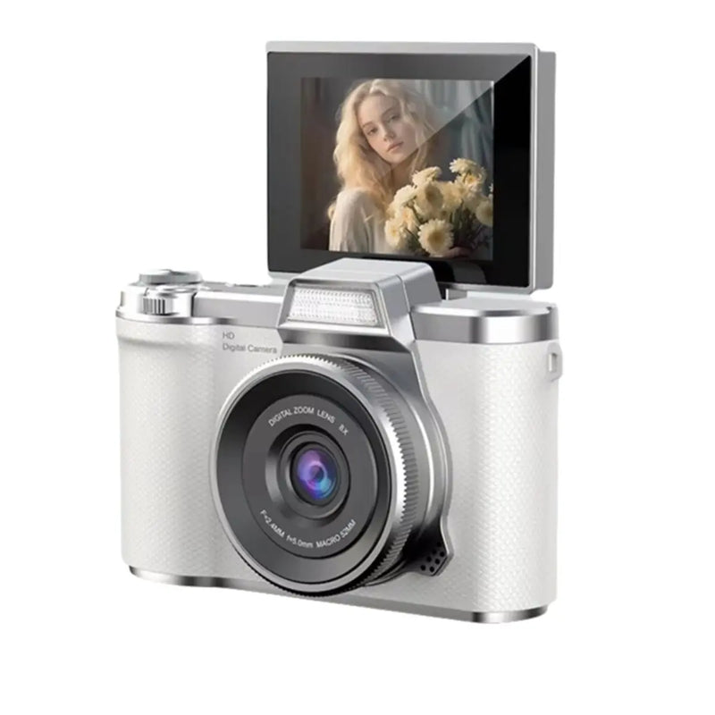 Punctual- 4K Digital Camera 48MP Autofocus Photography Camera 2.8inch Video Camcorder Cam Retro CCD Camera for Kids Students B