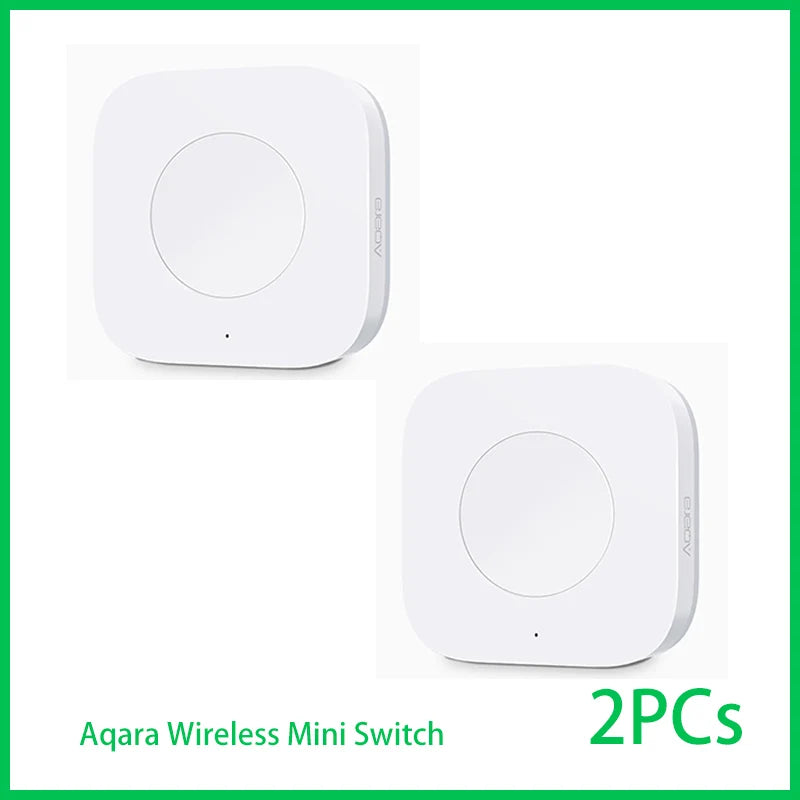 Aqara Wireless Mini Switch Zigbee Sensor Connection Smart Remote One Key Control Button Security Work for Mi Home APP Homekit