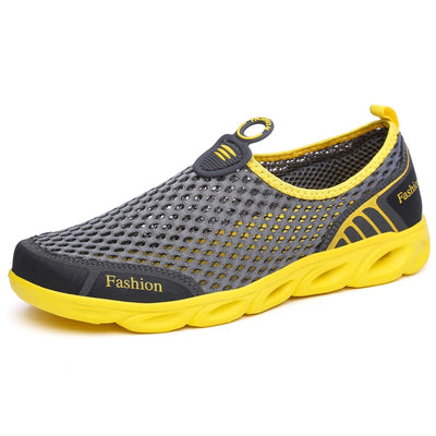 Men Casual Shoes Summer Fashion Breathable Slip On Mesh | SAMAG
