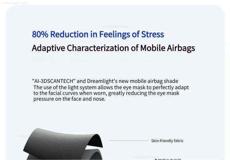 Dreamlight 3/4S Eye Mask Sleep 3D Stereoscopic Sleep Aid for Men Women Adult for Sleeping Block Out Light Travel Eye Mask