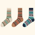 Men's Dress Socks, Cotton Crew 3 Pairs, Breathable | SAMAG