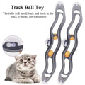 New Track Cat Toy Plastic Sucker Track Ball Pet Accessories Window Table Tennis Adsorption Glass Cat Toy Funny Cat Toys Pet Toys