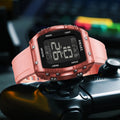 SMAEL Outdoor Sports Watches Fashion Leisure Men Watches 5ATM Waterproof Rectangle 8108 LCD Display Digital Student Wristwatches
