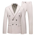2 Pieces Double Breasted Formal Men Suits Slim FitGroom Tuxedos for Wedding Peaked Lapel Custom Male Blazer Prom Daily Wear