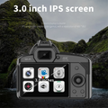 D5 6400Megapixel HD WiFi Digital Video Camera 4K Dual Lens Camcorder with Display 16X Zoom DSLR Camera No Memory Card