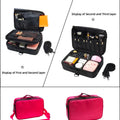 New Upgrade Large Capacity Cosmetic Bag Hot-selling Professinal Women Travel Makeup Case