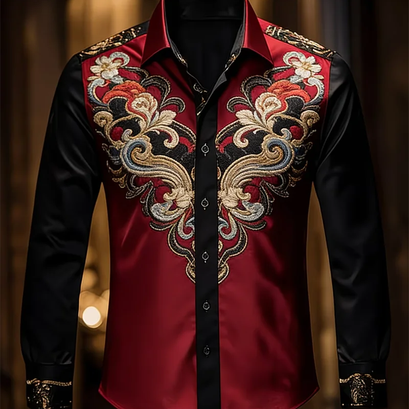 New 11 color men's long sleeved lapel shirt | SAMAG