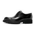 New Handmade Mens Formal Business Leather Shoes Genuine Calfskin Pointed Toe Lace Up Oxford Groom Shoes