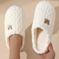 Men's and Women's Warm Cotton Slippers with Anti-Slip Sole for Indoor Use, Autumn and Winter Edition