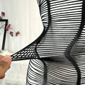 1PC Women Sexy Lingerie Sexy Fishnet Cover Up For Valentine's Day Without Bikini Hollow Out Bodycon Dress See DS711