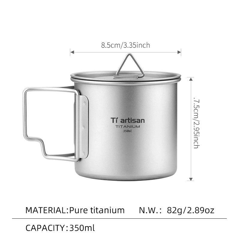 Tiartisan Outdoor Titanium Lightweight Portable Tea - Visuel 8 | SAMAG