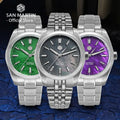 San Martin 39mm MOP Dial Sport Gada Watch Luxury Dress Men Miyota 90S5 Automatic Mechanical Wristwatch Waterproof 100m SN0144