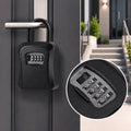 Waterproof Outdoor Key Lock Box 4 Digit Combination Metal Password Safe for Home Door Wall Mounted No Drill - View 6 | SAMAG