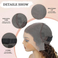 13x4 HD Lace Frontal Curly Wig Honey Blonde Highlight Vietnamese Human Hair Glueless Lace Front Wigs For Women