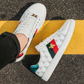 Brand Fashion Embroidered Bee Shoes Man Quality Genuine | SAMAG