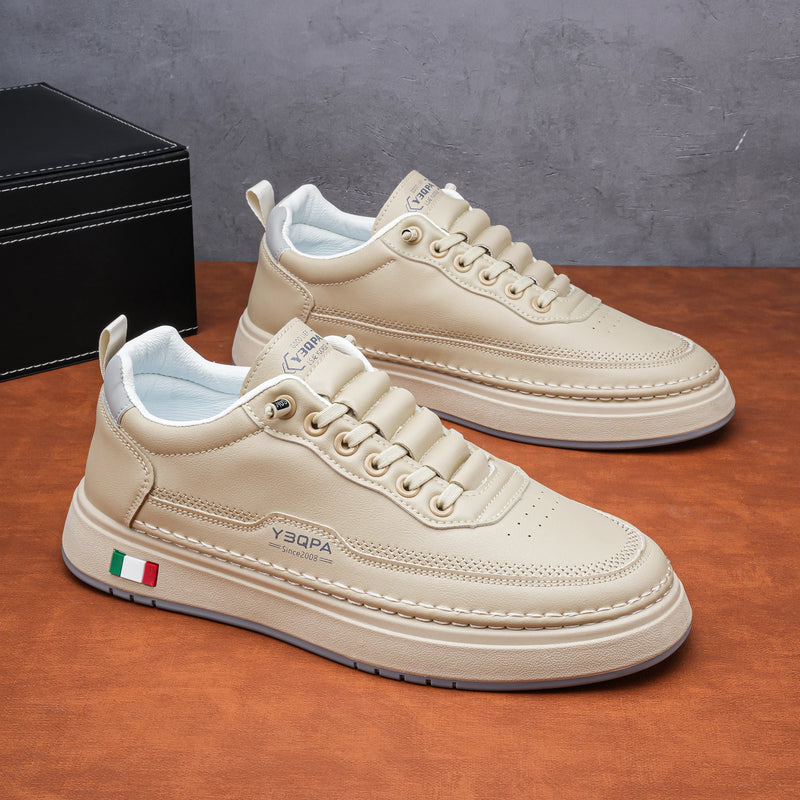 Men's Casual Shoes, Low-Top Lace-Up Sneakers, Trendy and Fashionable Versatile Sneakers