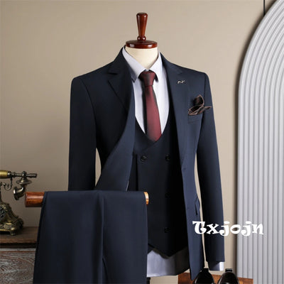 Notched Lapel Men's Tuxedo Blazer Vest Pants, Two Button | SAMAG