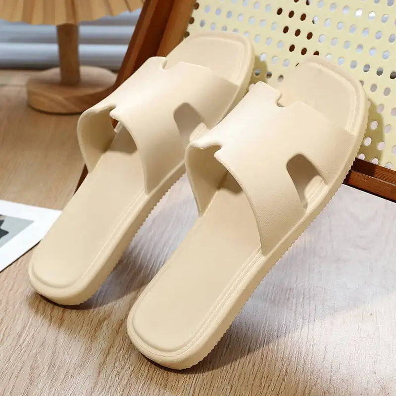Women's Slippers, Summer Cool Slippers, Breathable Open Toed Side Hollow, One Foot Sandal Shoes, Comfortable Slippers 36-41