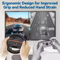 2PCS Game Steering Wheel Controller Handle Holder For Nintendo N-Switch Portable Game Console Controller Gamepad Accessories