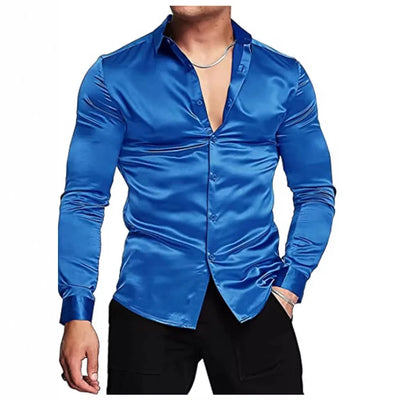 Premium Men's Ultra-Stretch Shirt - High-Quality Silky | SAMAG