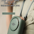 New Mini Portable Fan Hanging Handheld Fan Rechargeable Bladeless Turbo Ultra Quiet Student Hand Held Fan Outdoor Sports Travel