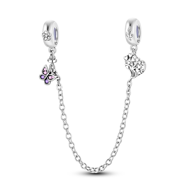 Silver Clasp 925 Sterling CZ Pave Clip Charms Daisy Beads | SAMAG