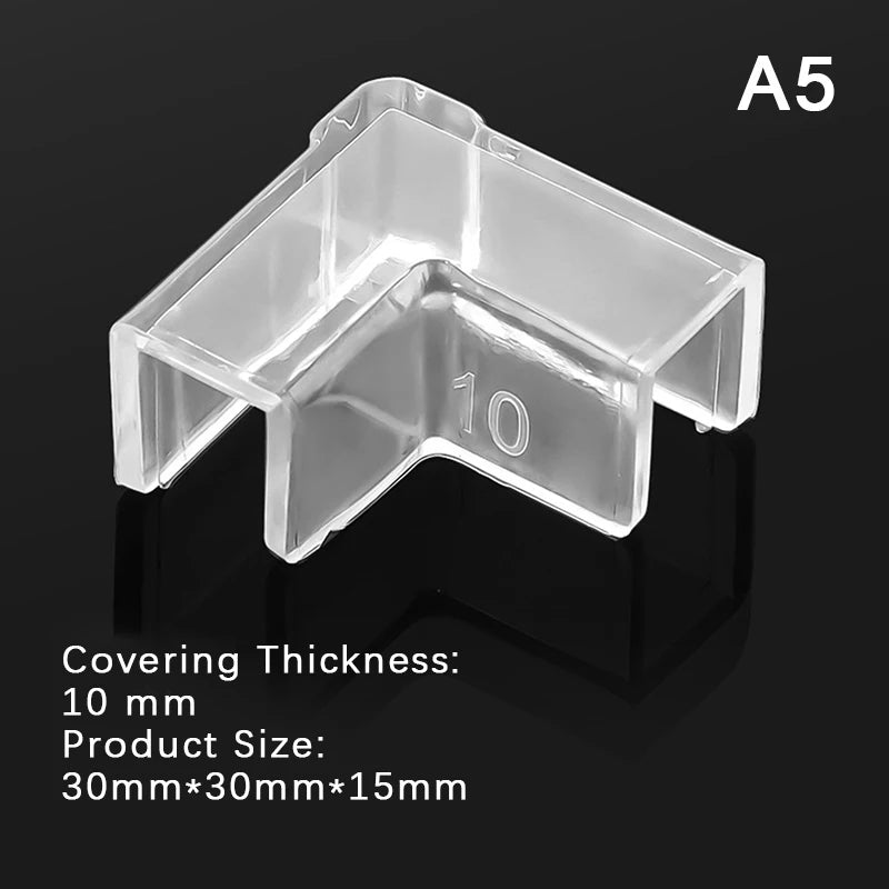 4X Silicone Transparent Anti-collision Fish Tank Corner Protector Adhesive Free Protective Cover Aquarium Accessories