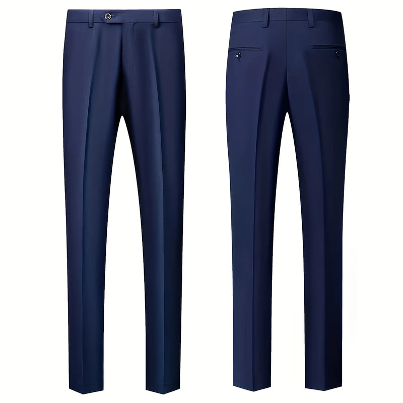 Men's 3pcs Suit Set, Jacket + Vest + Pants, Fashionable High-Quality, Suitable for Weddings, Parties and Formal Occasions