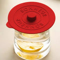 3Pcs Silicone Mug Glass Cup Cover Sealing Protective Lid Heat Temperature Preserve For Tea/Coffee/Milk With Convex Handle-9.5cm